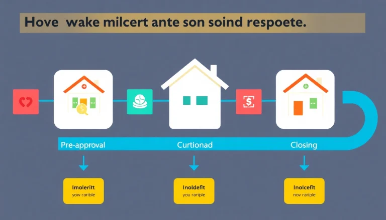 Visual representation of the mortgage process for lenders, detailing the key stages from pre-approval to closing.
