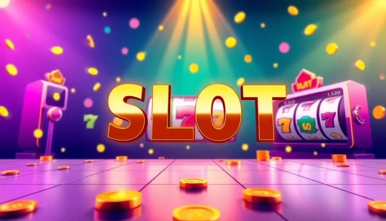 Experience thrilling เว็บสล็อตทดลอง with captivating reels and colorful coins in a lively online gaming scene.