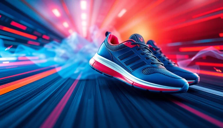 Showcase sports shoes with insightful features; click for more information on performance enhancements.