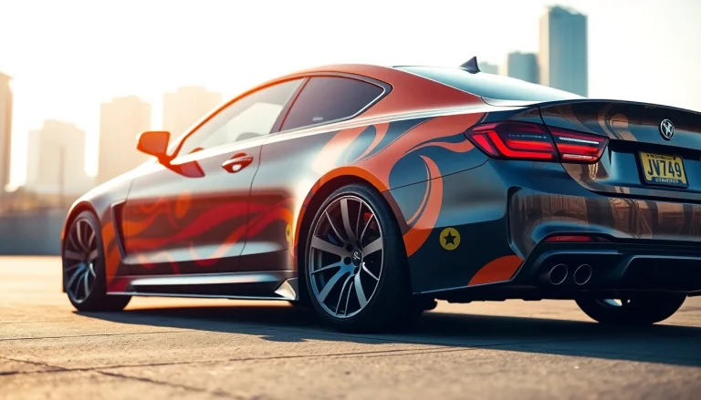 Experience stunning Professional Car Wraps that transform your vehicle with bold designs and colors.