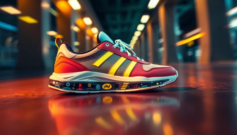 Stylish sports shoe highlighting More Information on the latest athletic trends.