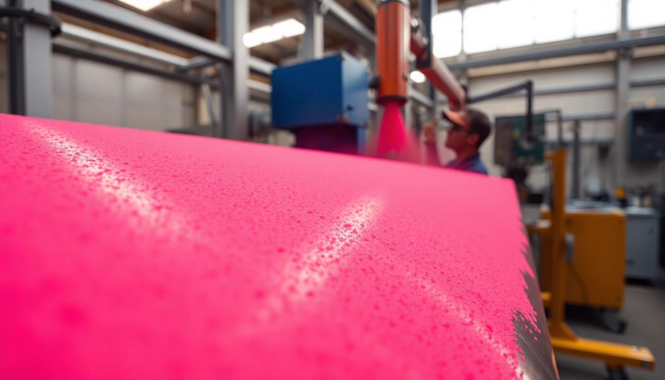 Apply redditch powder coating on metallic surfaces for a durable and vibrant finish.