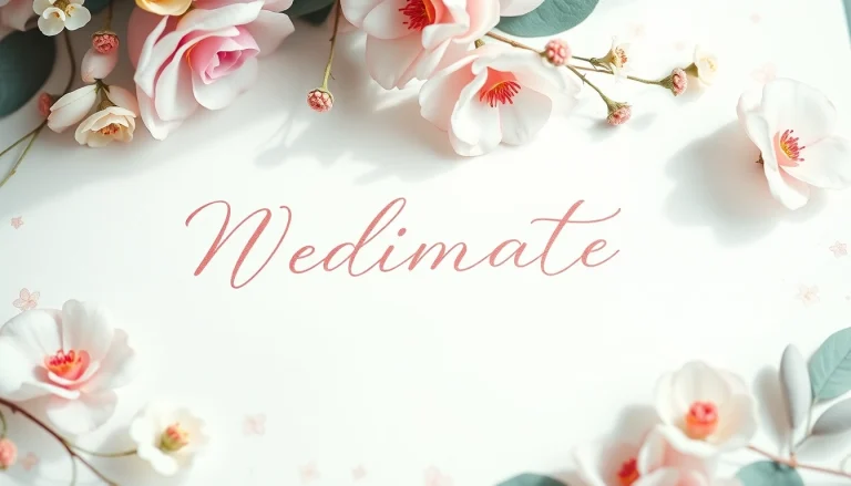 Create an elegant wedding invitation featuring pastel floral designs and beautiful cursive writing.