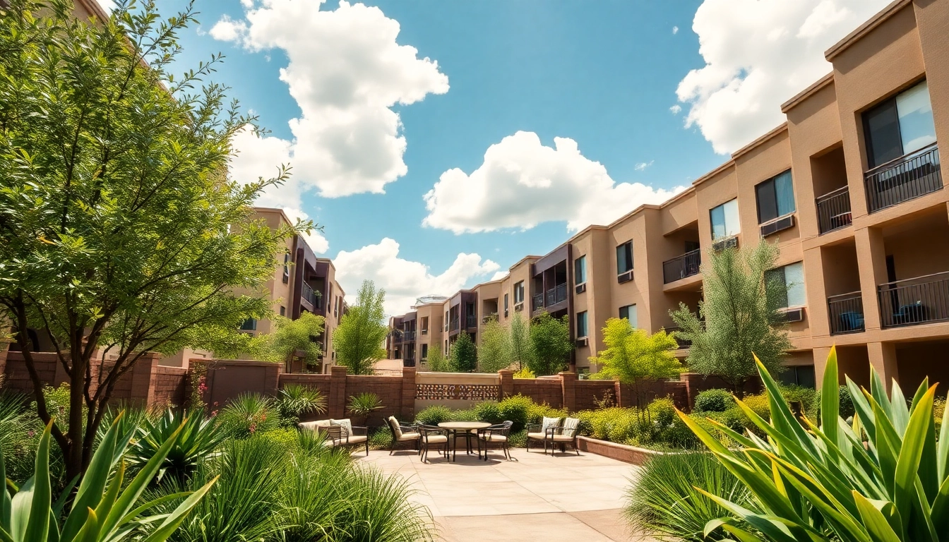 Attractive Glendale AZ apartments featuring modern architecture and inviting outdoor spaces.