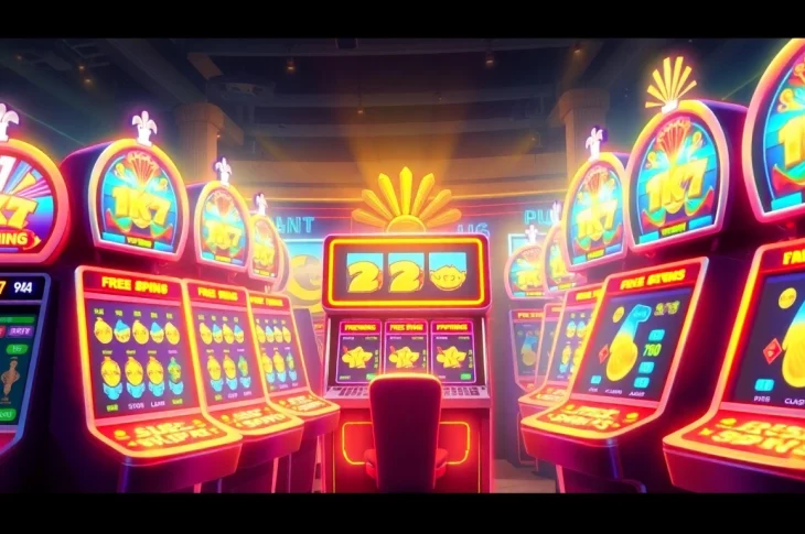 Engage with free spins at vibrant casino slot machines offering exciting rewards.