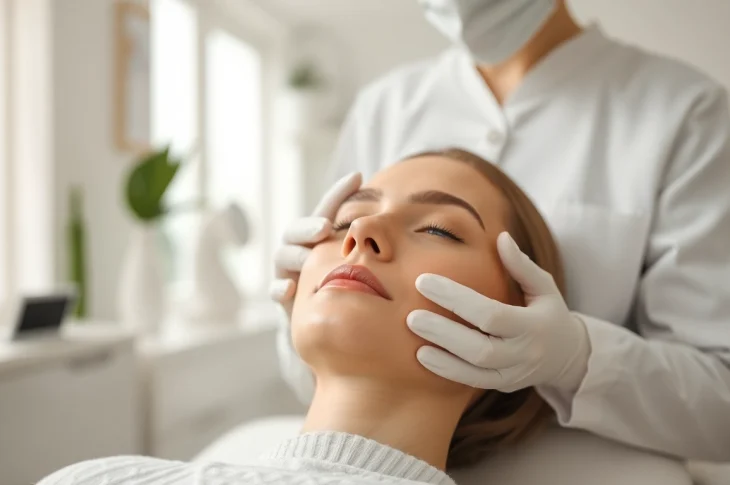 Administering the Fett-weg Spritze for effective body contouring and fat reduction.