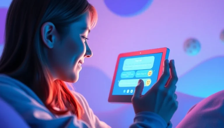 Engage in chat ai sex conversations with interactive AI characters in a vibrant digital environment.