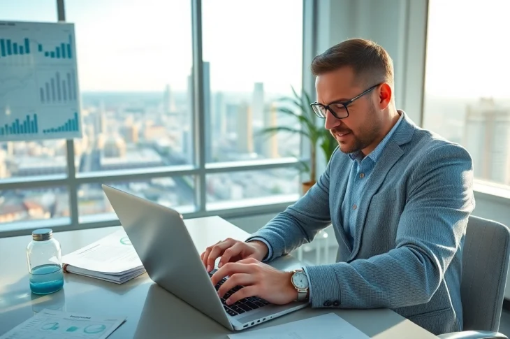 Le fonds d'investissement alternatif réservé analysé par un consultant financier dans un bureau moderne.