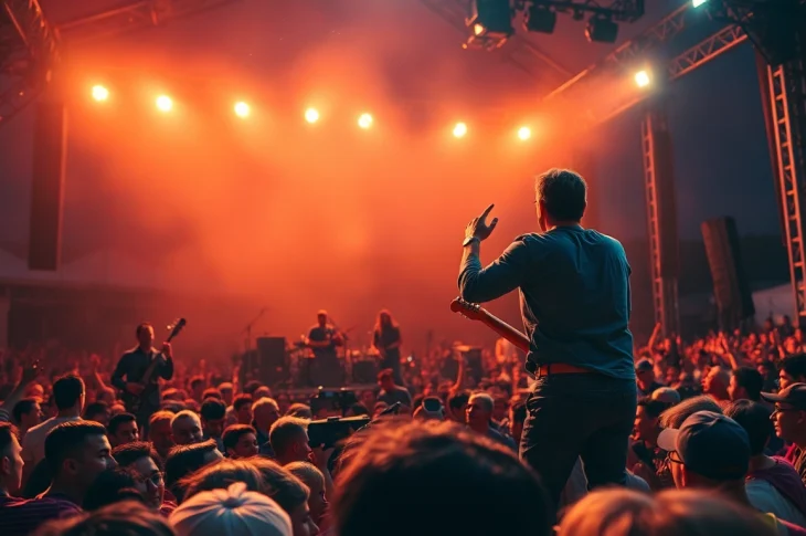 Showcasing relatable themes through a live music performance that captivates the audience.