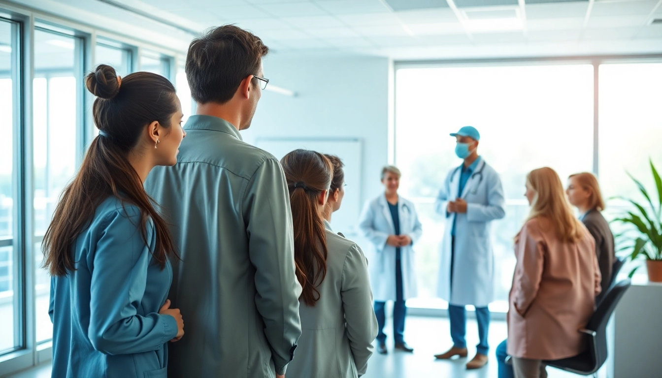 Engaging scenario of employee drug impairment testing showcasing professionals in a corporate setting.