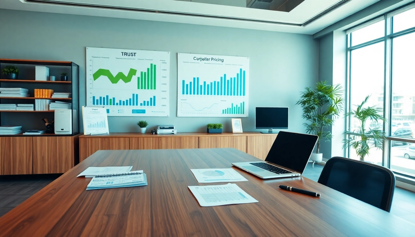 Capture intricate elements of competitor pricing analysis in a modern business workspace setting.
