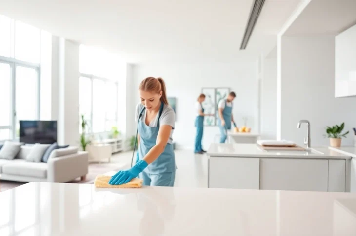 Expert team providing bond cleaning Logan services ensuring meticulous end-of-lease cleanliness.