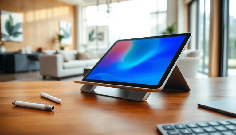 Explore options to buy iPad Pro in a sleek modern workspace setting.