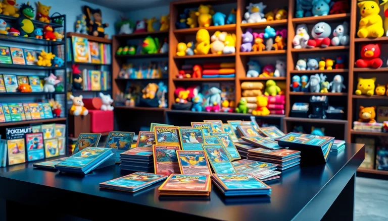 Showcase of Pokemon cards India collection displaying vibrant designs and trading accessories.