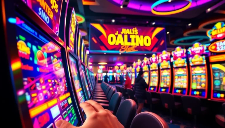 Rasakan keseruan judi slot online batman138 dengan ilustrasi pemain dan mesin slot yang menarik.