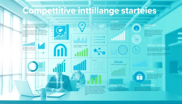 Enhance competitive intelligence strategies with a professional infographic showcasing market analysis data.