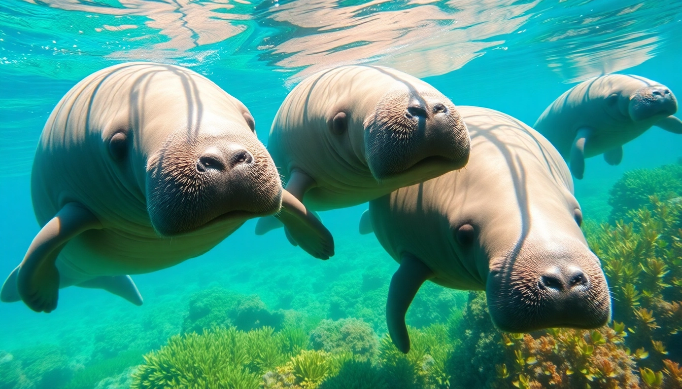 Watch manatees puerto rico swimming in crystal-clear waters among vibrant coral reefs.