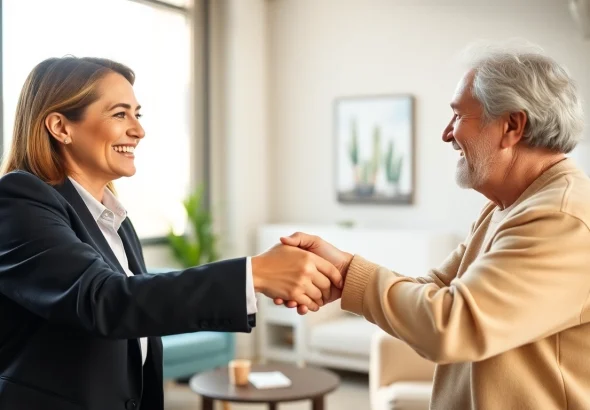 Buy my property fast with a professional real estate agent in a welcoming office.