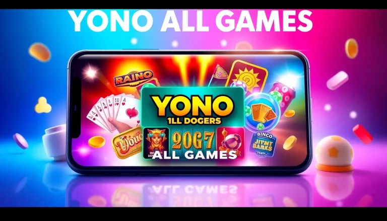 Explore YONO ALL GAMES on a smartphone filled with exciting gaming options like rummy, slots, and bingo.