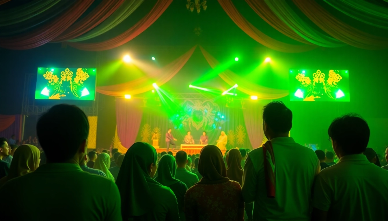 Event Organizer Bandung mengatur acara dengan dekorasi ceria dan tamu yang bahagia.