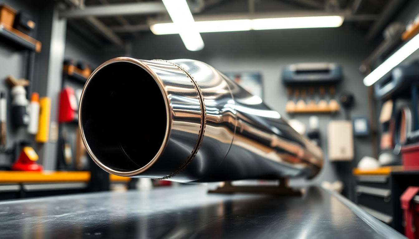 Examine the robust downpipe b58 highlighting its polished stainless steel design and finishing.